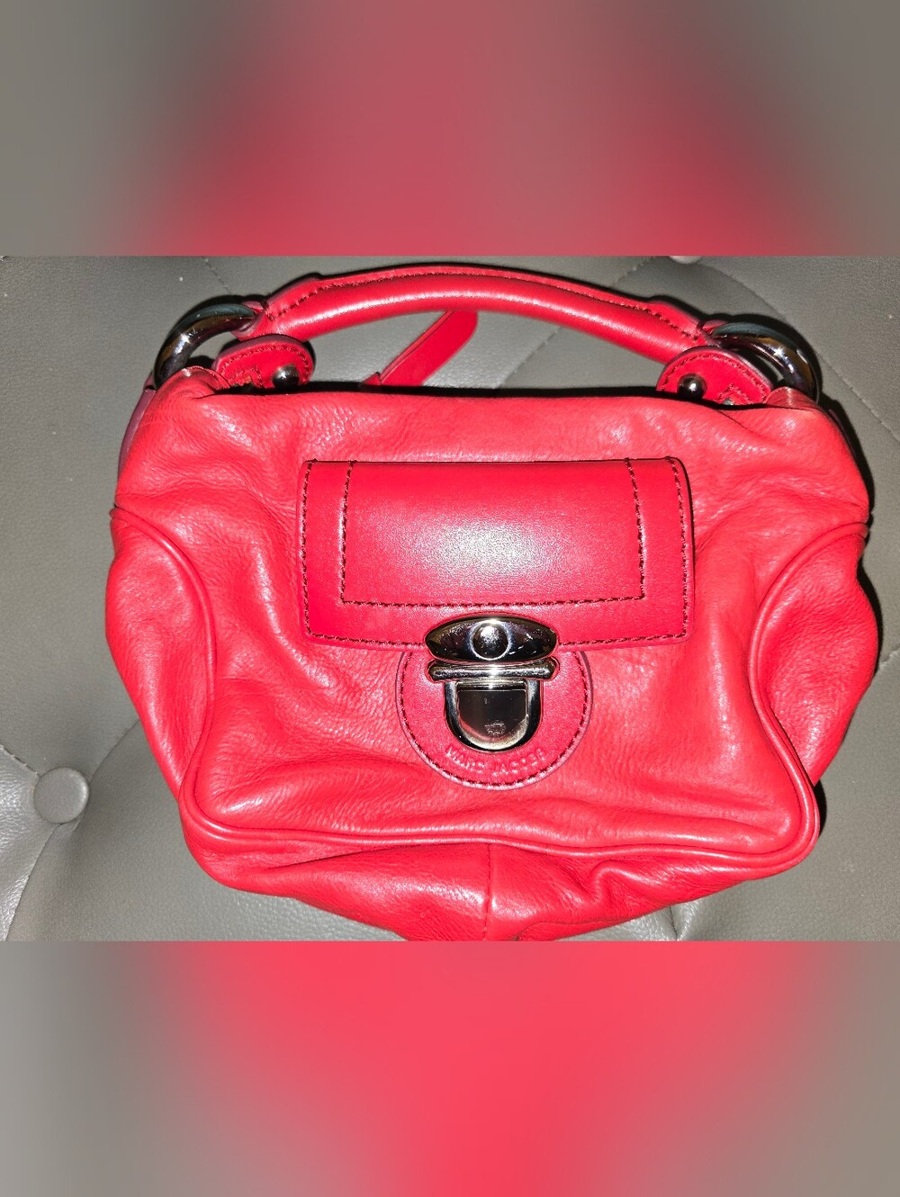 Marc Jacobs Red Leather Top-Handle Women's Satchel